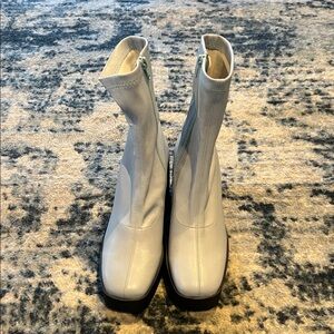 Chic Powder Blue Ankle Boots